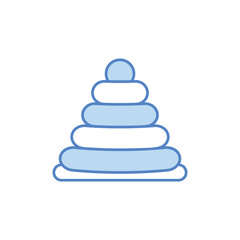 Stacking Rings Vector icon