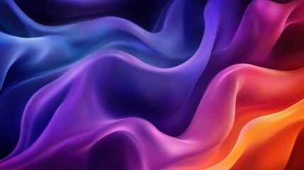 Obraz premium Fluid 4K UHD backdrop with smooth flowing ribbons of light and soft glowing textures