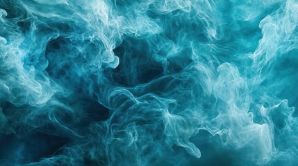 Obraz premium Nebula wallpaper featuring radiant teal and blue energy waves flowing through cosmic clouds