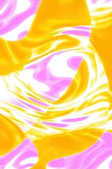 Abstract swirls of vibrant pink and yellow colors creating a dynamic and energetic background ideal for creative projects or artistic designs