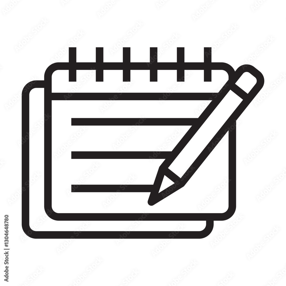 Poster notes vector icon