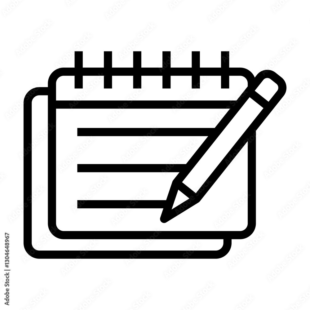 Poster notes vector icon