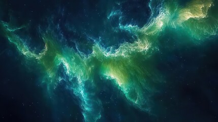 Fototapeta premium Space backdrop with glowing nebulas and cosmic energy flowing in mesmerizing patterns