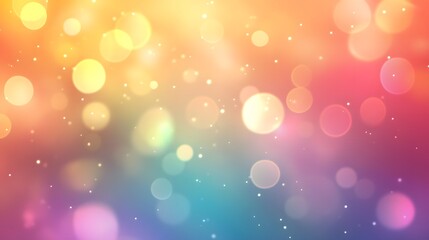 Obraz premium a bokeh background in an array of colors and hues. The glowing circles create a dreamy and artistic effect
