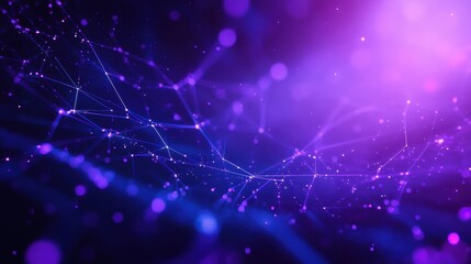 Obraz premium Cyberpunk neon background with crisscrossing lines and blue-violet gradients