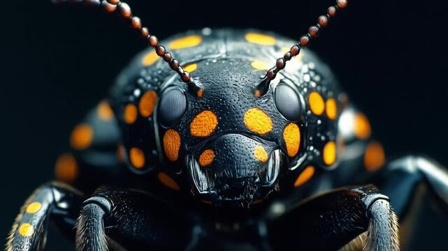 The close-up of the insect revealed intricate details of its iridescent wings and delicate antennae, showcasing the beauty of nature's smallest creatures.