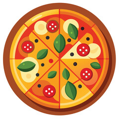 Fototapeta premium pizza vector