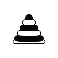 Stacking Rings Vector icon