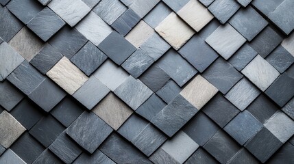 Fototapeta premium Abstract Grey And Beige Stone Tile Pattern