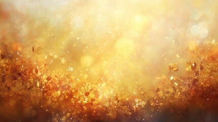 Fototapeta premium A high-contrast golden sunset backdrop with golden light streaks and pastel reflections