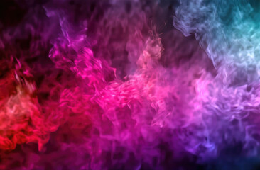 Fototapeta premium An abstract cloud of vibrant colors creates a visually stunning textured background.