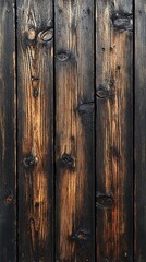 Naklejka premium Close-up of a weathered wooden surface with detailed grain
