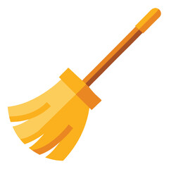 soft broom sweeping icon vector imaage  set on-white-background