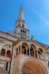 The Modena Cathedral (Duomo di Modena) in Modena. Emilia-Romagna. Italy