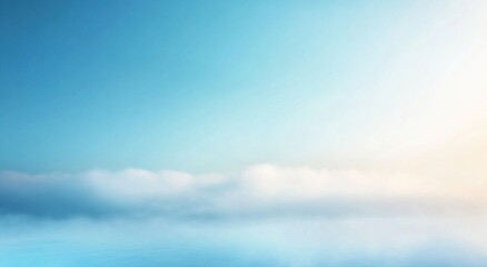 Obraz premium Soft, dreamy cloudscape with a bright, hazy sky.