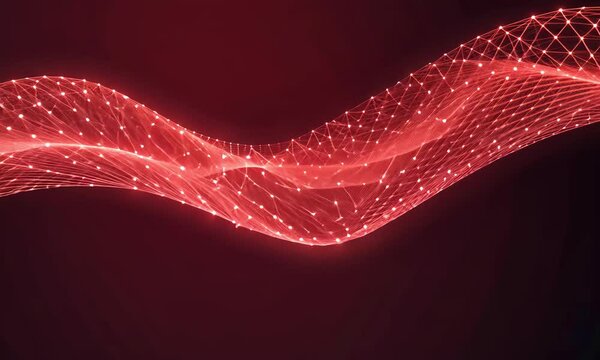 Red Wave of Connected Points