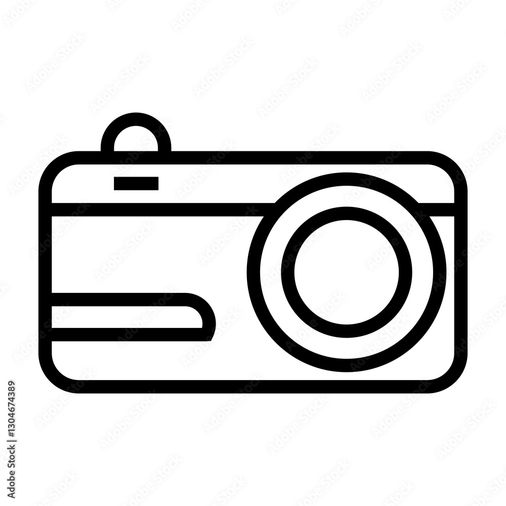 Poster camera vector icon