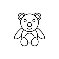 Stuffed Bear Vector icon