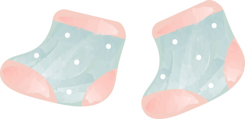 Watercolor Newborn Socks