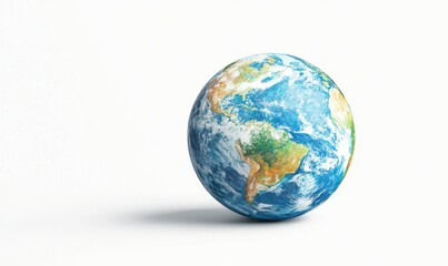 Fototapeta premium Illustration of an Earth isolated on white background