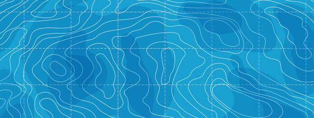 Topographic map lines retro geometric abstract relief tot view template. Land or water texture, grid contour. Topo with elevation, geography scheme and the terrain path.