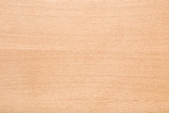 Light ash veneer wooden surface background. Closeup. Empty place for text. Top down view.