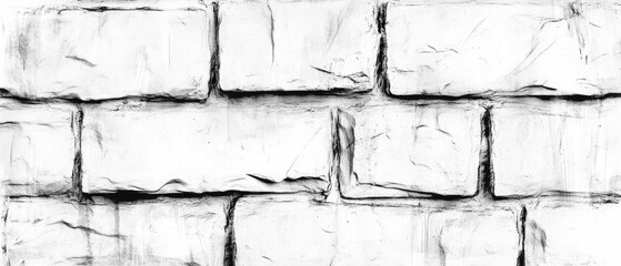 Detailed Stone Masonry Texture brickwork pattern Featuring a White Background