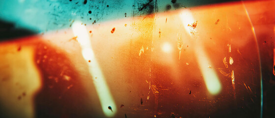  Texture of Film Negative With Vibrant retro Colors