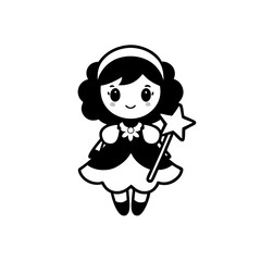 little girl with a heart