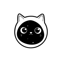 black cat face