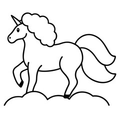 vector illustration of a horse