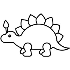 vector illustration of a dynochar