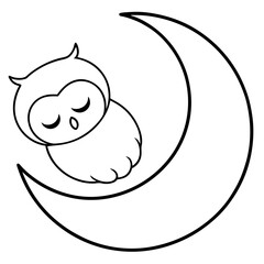 vector illustration of a moon
