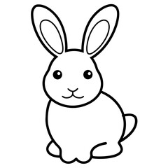 vector illustration of a rabbit