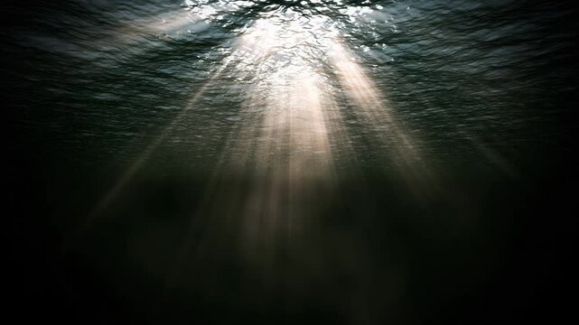 Underwater animation background stock footage