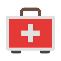 Obraz premium First aid kit flat icon