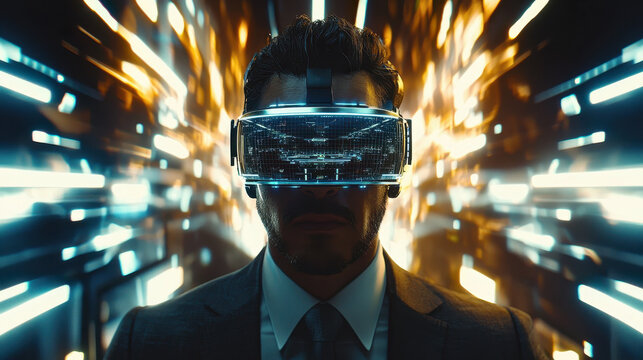 Quantum cryptographer engages with advanced encryption interface in corporate security setting