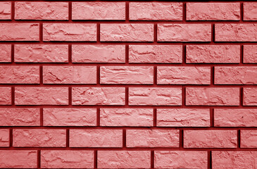 Decorative red brick wall texture and pattern.