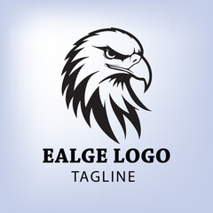 Obraz premium Powerful Eagle Head Logo Design for a Brand