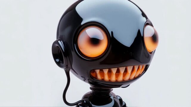 funny monster robot