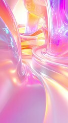 A vibrant abstract image featuring flowing colors and smooth textures.
