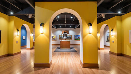 Historic Liberty Bell exhibition in vibrant space, cultural heritage