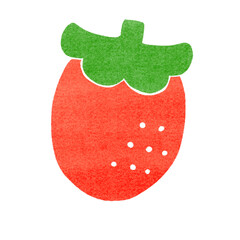 いちごのスタンプ風イラスト