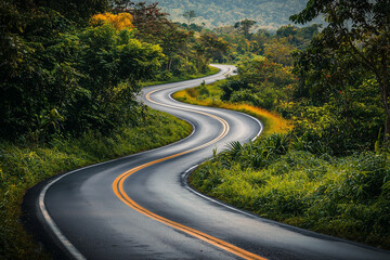Fototapeta premium The road of life has some unexpected windings
