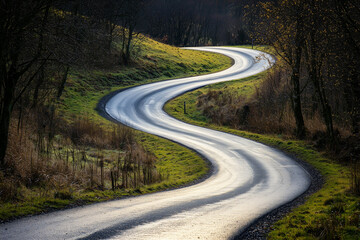 Fototapeta premium The road of life has some unexpected windings