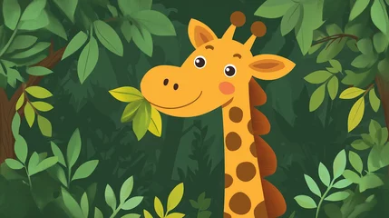 Giraffe in Jungle 