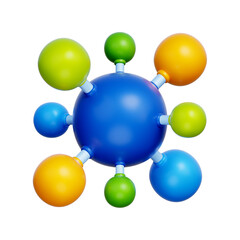 Molecule, Science Chemistry, Chemical Laboratory, 3d rendering.