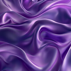 Obraz premium Abstract Wavy Pattern in White and Purple on a Vibrant Purple Backdrop purple satin background