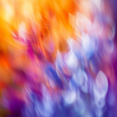 Obraz premium Stunning Colorful Gradient Backdrop Featuring Smooth Orange Purple and Blue Tones abstract colorful background with bokeh