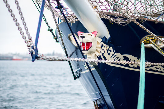 Detail of Vintage Saling Ship